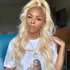 Wowebony Peruvian Virgin Hair Natural Straight Blonde 613 Color Glueless Full Lace Wigs 50 Processing Days Gblfw03 Wig Hairstyles Ash Blonde Balayage Short Human Hair Lace Wigs