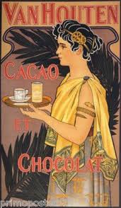 Van Houten Chocolate Cacao Chocolat Vintage Repr Poster Ebay Vintage Posters Vintage Advertisements Vintage Ads