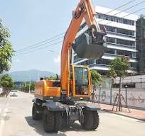 Chinese 10 Ton Wheeled Excavator With Long Reach And ...