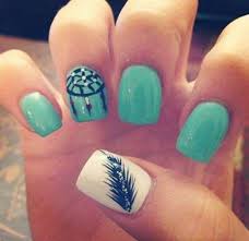 While they may be a little tricky to create at. 20 Amazing Images Of Teal Acrylic Nails You Ll Want To Try Nail Art Designs 2020