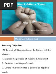 Image result for Allen Test