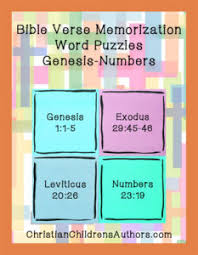 In echter schmidt spiele qualität. Bible Verse Word Puzzles Vol 1 Genesis Numbers Christian Children S Authors