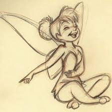 Photo Of An Original Tinkerbell Drawing Art Sketches Doodles Disney Drawings Disney Art