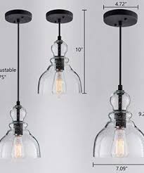 Check spelling or type a new query. Lanros Industrial Mini Pendant Lighting With Handblown Clear Seeded Glass Shade Adjustable Cord Farmhouse Lamp Ceiling Farmhouse Goals