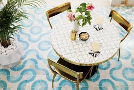 The whole set is based on wrought iron. Cb2 June Catalog 2018 Marble Outdoor Bistro Table