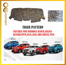 Check spelling or type a new query. Customized Dashboard Cover Fur Bulu For Perodua Myvi Viva Axia Aruz Alza Kancil Kenari Kelisa Bezza Tiger Pattern Lazada