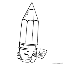 Print Smiling Penny Pencil Shopkins Season 3 Coloring Pages Shopkin Coloring Pages Shopkins Colouring Pages Disney Princess Coloring Pages