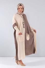 Yarasa Kol Cepli Triko Tunik Cl5420 Bej Giyim Triko Giyim