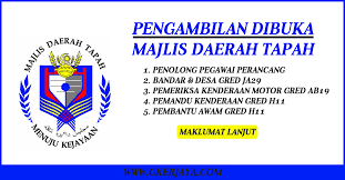 Tugas pembantu awam gred h11 majlis daerah. Kerja Kosong Terkini Majlis Daerah Tapah Berminat Untuk Mengisi Kerja Kosong Resume Tapah Need A Job