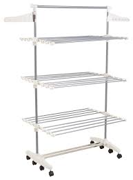 Metal kitchen rack w \/metal rods vs cones functions. Rolling Stainless Steel Drying Rack Over 8 Transitions By Everyday Home Contemporary Drying Racks By Trademark Global Houzz