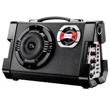 Caixa De Som Multiuso Multilaser Sp191 Com Mp3 Entrada Usb Entrada Para Cartao Sd Entradas Auxiliares P2 E P10 E Radio Fm 80 W Extra