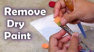 If it is actual paint on a photo, i would suggest scanning the damaged photo and then using the photo editing app to fix it. How To Remove Dry Paint From Brushes Art Hacks How To Clean Painting Brushes Youtube