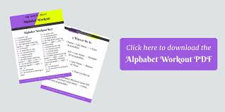 It's easy to start with your name. Alphabet Workout Spell Your Name To Create A Unique At Home Fat Burning Workout Life With Dr Christi