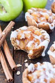 These Apple Crisp Cookie Cups Combine Classic Oatmeal Cookies With Homemade Apple Pie Filling For The Perfe Cookie Cups Recipe Apple Crisp Cookie Cups Desserts