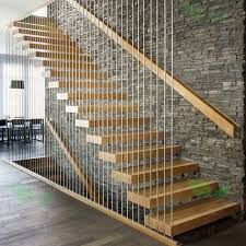 Floating stairs open up a floor plan to provide more space and give an airy feel. Contemporary Floating Staircase With Wood Tread Invisible Stringer Straight Stairs View Contemporary Floating Staircase Td Product Details From Shenzhen Tenda Hardware Co Ltd On Alibaba Com