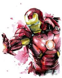 Iron Man Marvel Brauerart De Zeichnung Buntstift Aquarell Marvel Zeichnungen Aquarell Aquarell Ideen