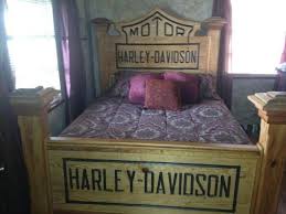Harley Davidson Headboard Go Look At My Harley Davidson Board Harley Davidson Beds Harley Davidson Decor Harley Davidson Harley