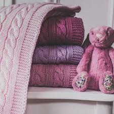 Our baby blankets are made from the softest pure australian wool in our knitting mill in south australia with absolutely no harmful chemicals or residues. Love Unique Personal Toffee Moon Pink Personalised Knitted Baby Pram Blanket