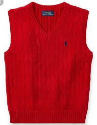 300 pieces per style brand name: Ralph Lauren Polo Boys 7 Cable Knit Red Or Blue Sweater Vest Sweaters Boys Clothing Sizes 4 Up