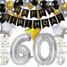 This is rather a serious date, so you should get prepared for sure! D52 Black Silver Gold 50th 60th Happy Birthday Balloon Women Men Parents Birthday Party Decor Shopee Philippines