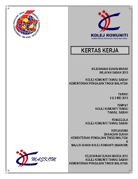 Contoh Kertas Kerja Sukan