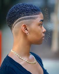 Let your natural texture shine. 5 Hairstyles For Women With Thin Edges Voice Of Hair Super Short Hair Fade Haircut Women Taper Fade Haircut