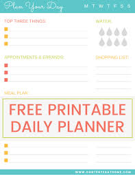 Free Daily Planner Printable Daily Planner Printable Free Daily Planner Daily Planner Pages