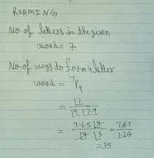 The lowercase letter g has two forms: How Many 4 Letter Words Can Be Formed Using The Letters Of The Word R O A M I N G Brainly In