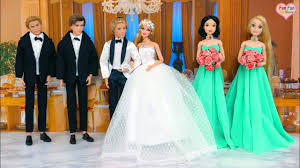 Semua jenis biaya nikah lengkap. Barbie Doll Wedding Dress Gaun Pengantin Boneka Barbie Vestido De Noiva Youtube