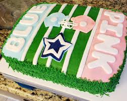 As her husband is a professional baseball player for the atlanta braves she wanted to make it a baseball reveal, so she asked me to make a baseball that would. Football Themed Gender Reveal Cake Baking