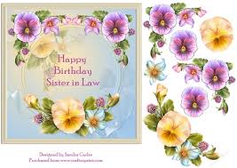 Check spelling or type a new query. Happy Birthday Sister In Law Floral Topper Cup861846 719 Craftsuprint