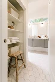 We have been in love with hexagon tiles for a little while now. Our Bathrooms Revealed Via Could I Have That Non Slip Bathroom Flooring Fireclay Tile Hexagon Tile Kitchen