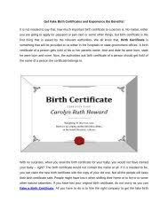 Fake birth certificate maker free. Want To Fake It Just Remake It Novelty Documents For Every Need