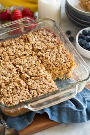 This delicious basic easy baked oats recipe is the perfect healthy breakfast dish. Baked Oatmeal Recipe Cooking Classy
