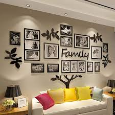 Overlap items in your collage for a more eclectic look. Crazydeal Family Tree Picture Frame Collage 3d Diy Stickers Wall Art For Living Room Home Decor Gallery Large Amazon Ca Tools Home Improvement