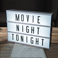 Cinema Light Box English Letter Light Box A3 A4