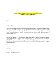 Check spelling or type a new query. Sample Letter On Department Letterhead For J 1 Travel Purposes Date