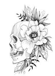 Flowers Tattoo Designs Sketches Skulls 35 Ideas Flowertattoos Diy Tattoo Images Skull Tattoo Flowers Tattoo Designs Sketches Floral Tattoo Design