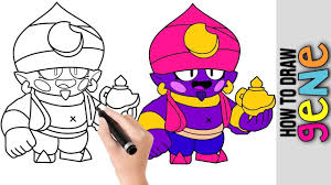 How To Draw Gene From Brawl Stars Cute Easy Drawings New Skins New Cute Easy Drawings Easy Drawings Cute Drawings