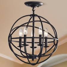 This small and sparkly chandelier is perfect for any room of the house. Coleen 5 Light Semi Flush Mount South Fulton Flush Mount Chandelier Globe Chandelier Ceiling Lights