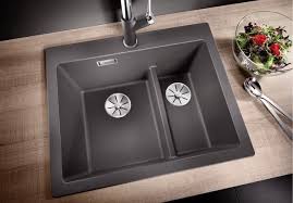 Silgranit Becken Blanco Pleon 6 Split Felsgrau Arbeitsplatte Kuche Blanco Spule