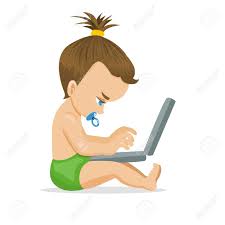 Juegos de pc gratis, para jugar online desde el ordenador sin descargar. Bebe Adorable Con Una Computadora Portatil Nina Que Usa Aparatos Jugando Juegos De Computadora O Aprendiendo El Personaje De Dibujos Animados De Ilustracion Vectorial Ilustraciones Vectoriales Clip Art Vectorizado Libre De Derechos