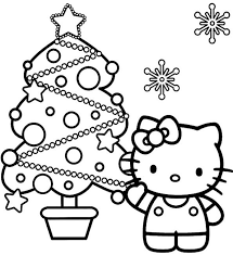 Find dot to dots, exercises for kids and toddlers, illustrations, vector clipart, black and white pictures. Hello Kitty Christmas Coloring Pages Best Coloring Pages For Kids