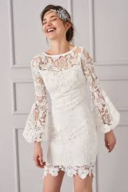Kollari Volanli Dantel Beyaz Elbise Elbise Giyim The Dress