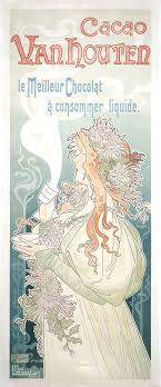Heaveninawildflower Cacao Van Houten Le Meilleur Chocolat A Consommer Liquide 1897 1898 Henri Pr Art Nouveau Poster Art Nouveau Illustration Mucha Art