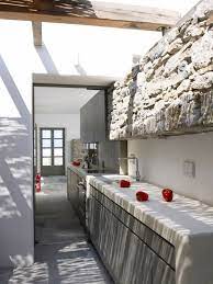 These modern kitchen ideas will breathe new life into your kitchen, transforming both how you use holborn gloss light grey kitchen from benchmarx kitchens and joinery. Modern Cycladic Interior With A Sense Of Invisible Luxury Outdoor Kitchen Design Simple Outdoor Kitchen Outdoor Kitchen