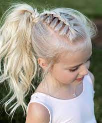 21 Most Popular Braided Pony Hairstyles 2018 For Little Girls Styles Beat Pony Hairstyles Hair Styles Little Girl Haircuts