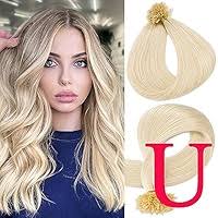 Amazon.com : U Tip Human Hair Extensions Pre Bonded Nail Tipped Real Human  Hair Piece Italian Keratin U Tip Fusion Extensions Silky Straight 100  Strands 16"-50g (#12 Golden Brown) : Beauty &