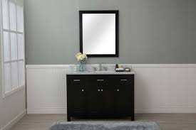 48 inch bathroom vanity,porcelain vessel sink combo,2 side cabinets,removable,free stand vanity,1.5 gpm chrome faucet with pop up drainbathroom vanity top mirror included(glass round clear) 4.4 out of 5 stars 2 Espresso Shaker 48 Bathroom Vanity W Marble Top