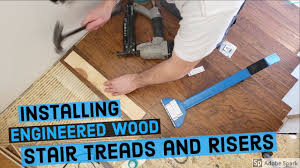 Our stair treads come in standard sizes or can be crafted to your custom specifications by the woodworkers at our manufacturing facility in middlefield, ohio. Installing Engineered Wood Stair Risers And Treads Part 1 Youtube